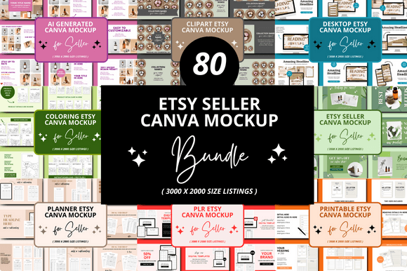 80 Pages Etsy Listing Canva Bundles: A Streamlined Workflow for Digital Product Sellers