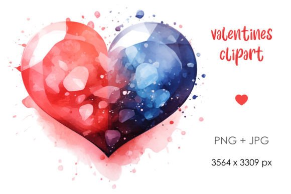 Elevating Digital Craftsmanship: The Strategic Value of Watercolor Valentines Heart PNG Clipart in Modern Design