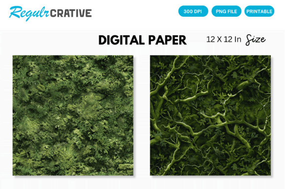 Elevating Digital Design with Forest Moss Seamless Digital Paper: A Guide for Modern Creators
