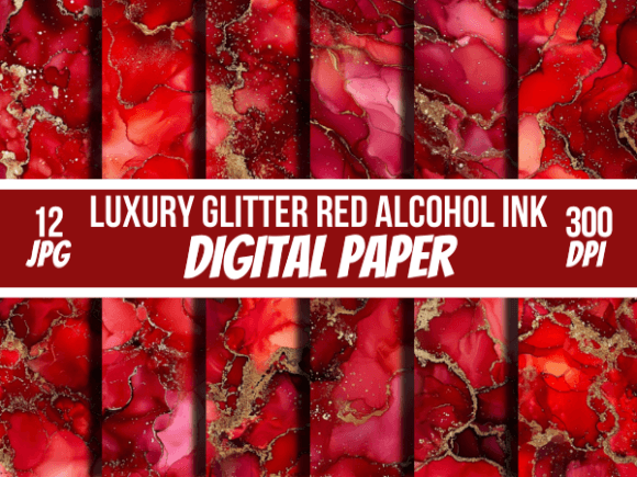 Glitter Red Alcohol Ink Paper Background: A Comprehensive Guide for Creators