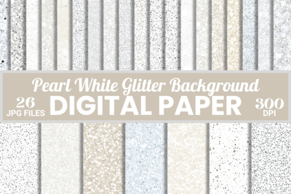 Pastel Pearl White Glitter Background