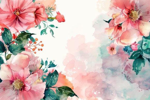 Pink Watercolor Floral Border: A Designer's Guide to Soft Elegance