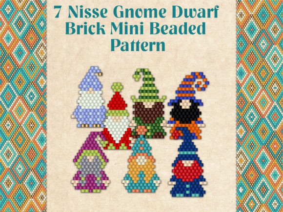 The 7 Nisse Gnome Dwarf Set: Redefining Beaded Craftsmanship for the Modern Creator