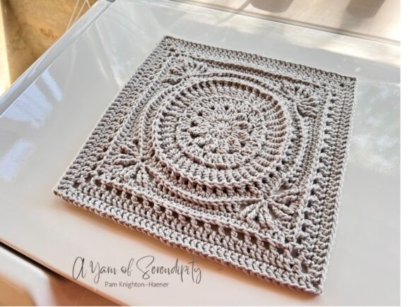 Tied Up with a Bow Square: A Charming Crochet Design