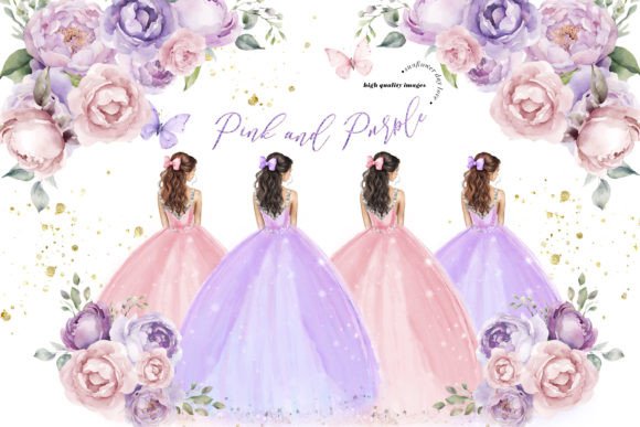 Unlocking Creative Potential with Pink Purple Quinceañera Clipart for Diverse Projects