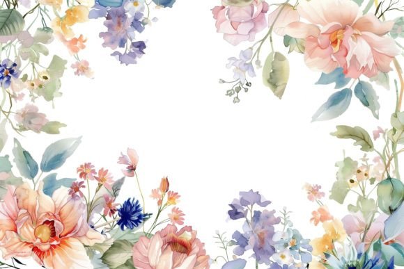 Watercolor Wedding Frame