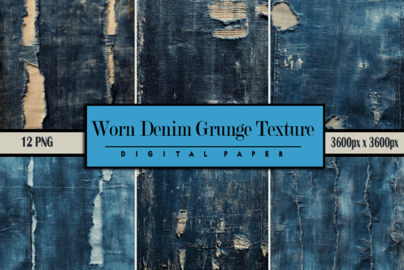 Worn Denim Grunge Texture
